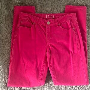 Elle Pink Straight Leg Jeans Classic Denim